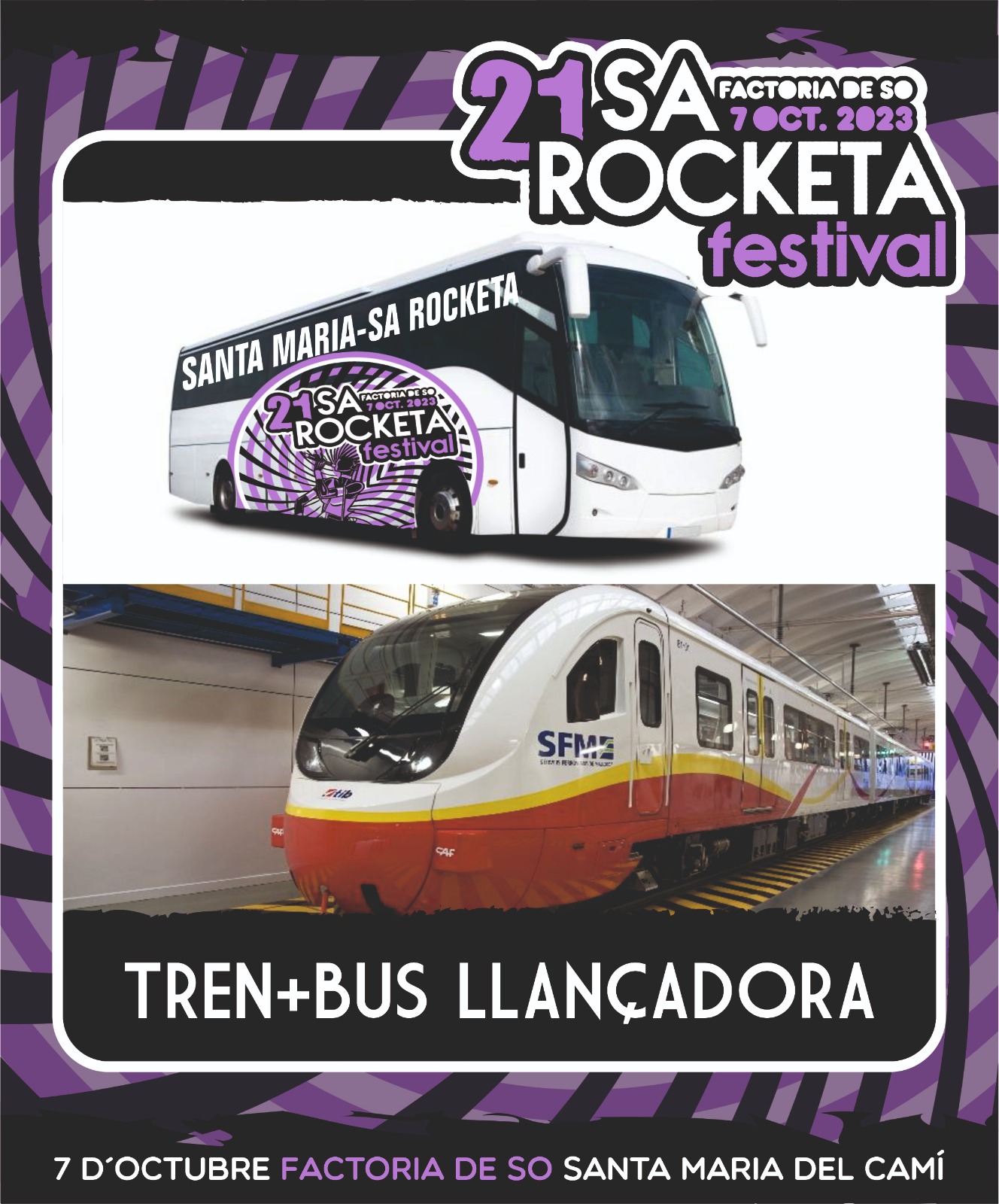 Bus Tren Sa Rocketa 2023